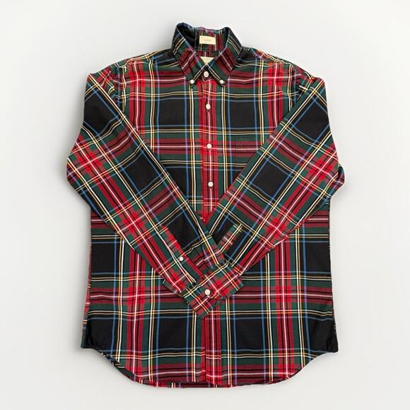 J.CREW Other - J.Crew Mens Classic Stretch Secret Wash Organic Cotton Plaid Shirt Medium